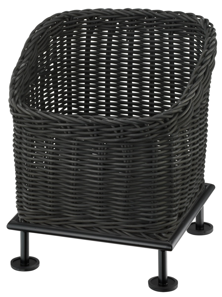 Gartenmöbel, Korb, Rattan, Schwarz, B2B