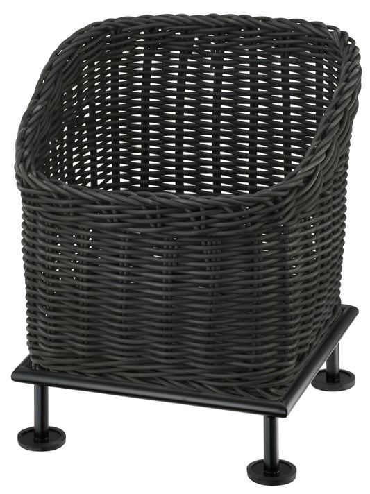 Gartenmöbel, Korb, Rattan, Schwarz, B2B