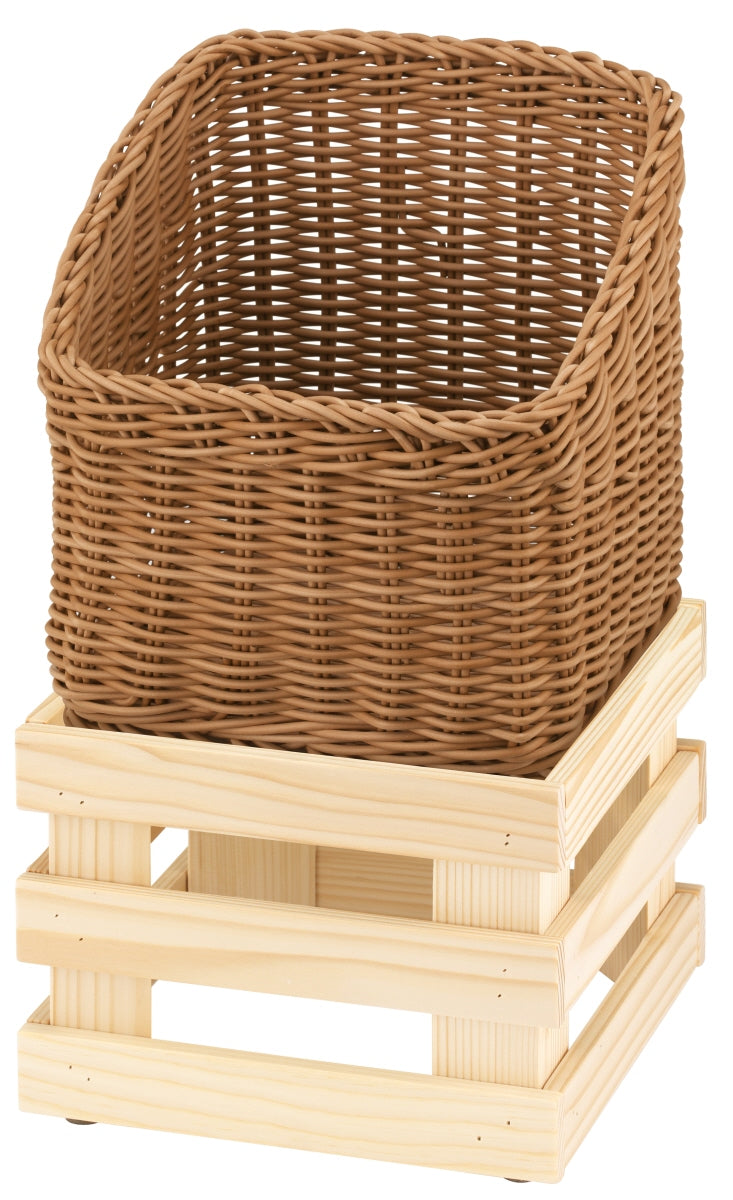 Brotkorb auf Holzgestell