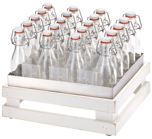 Leere Glasflaschen in Kiste, B2B Gastronomie