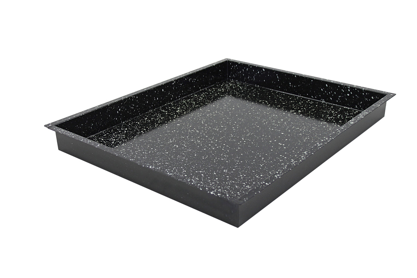 Schwarze Gastronomie-Servierplatte.