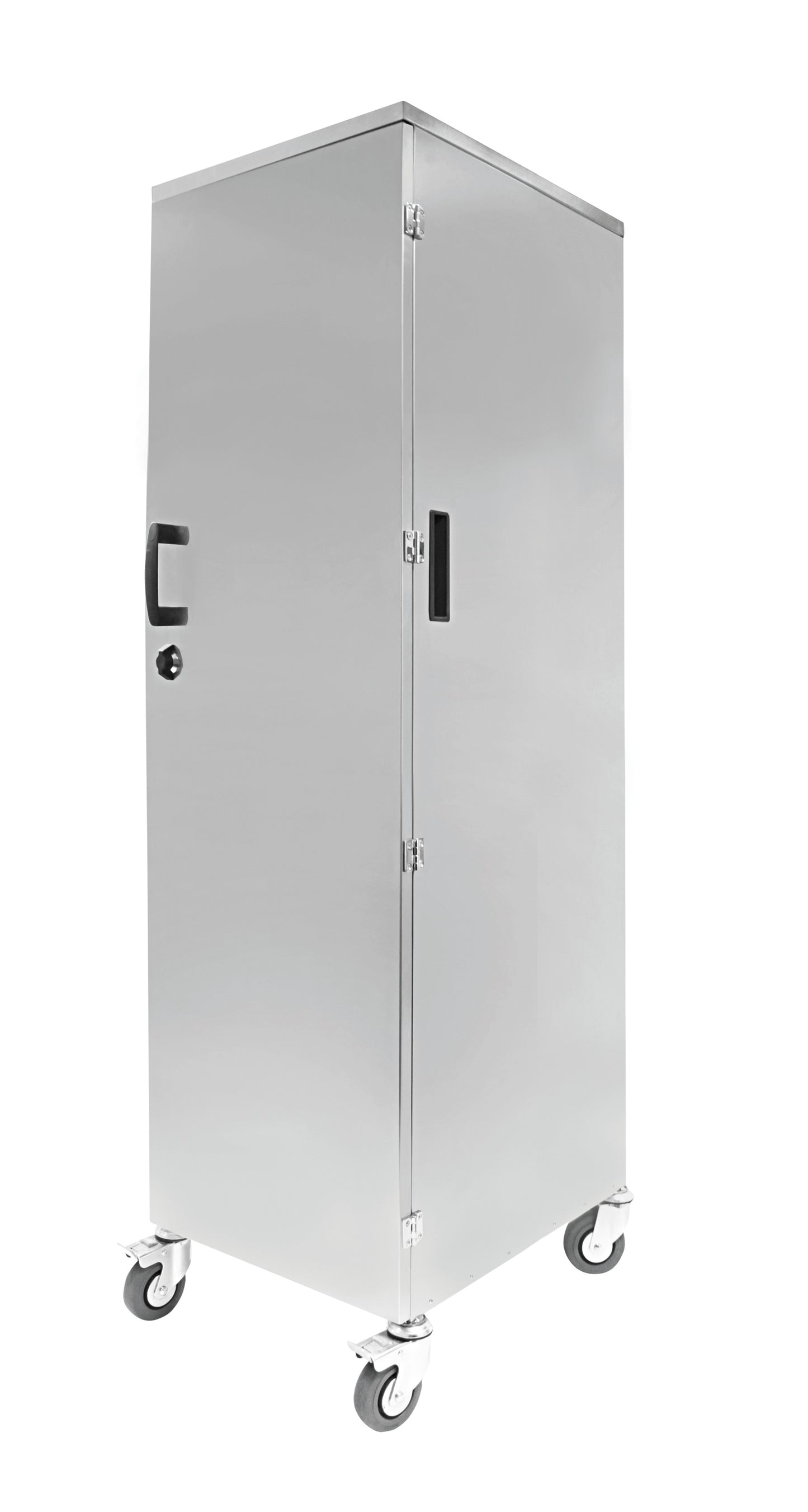 Gastronomie-Wagen aus Edelstahl.