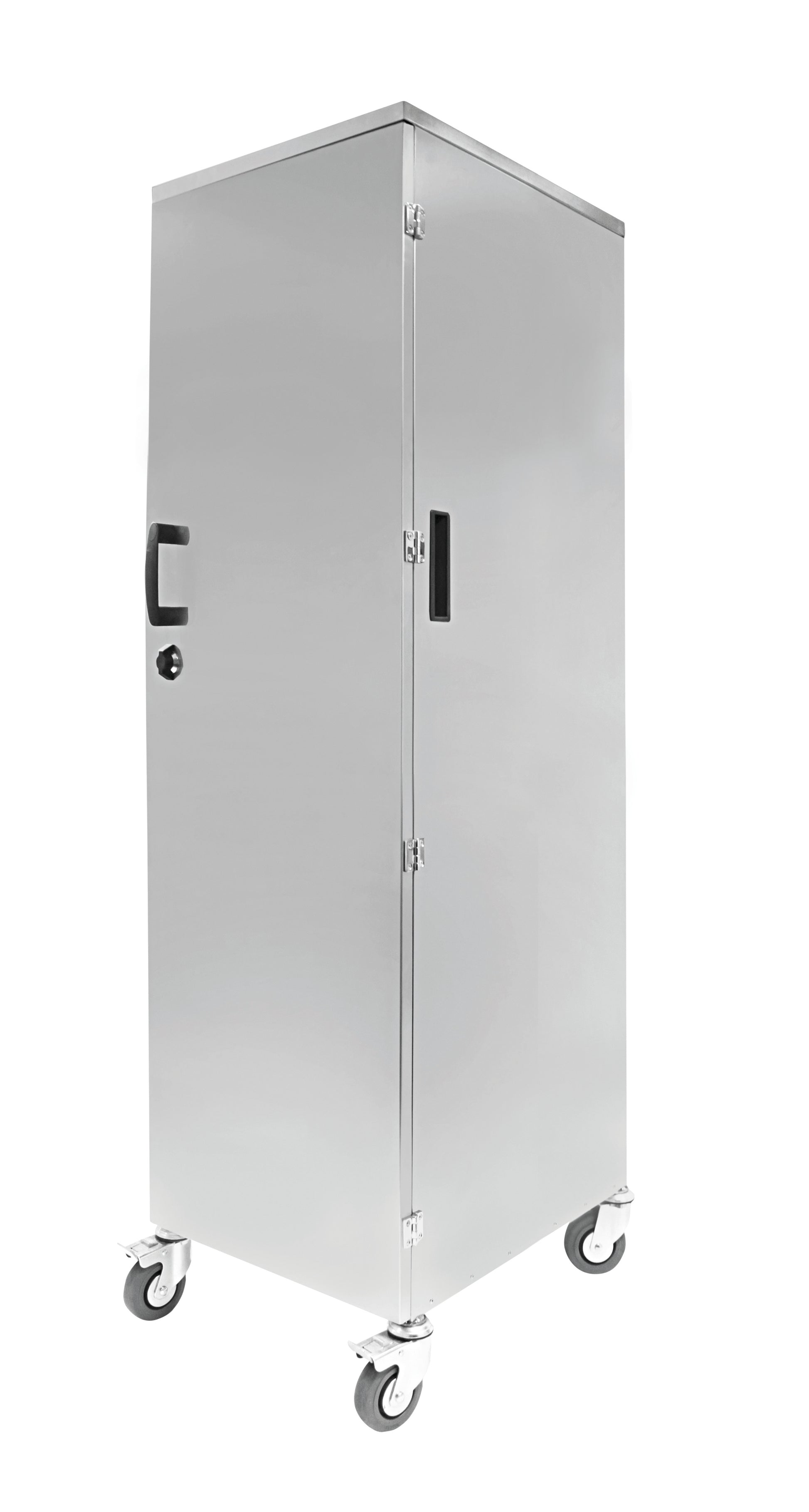 Gastronomie-Wagen aus Edelstahl.