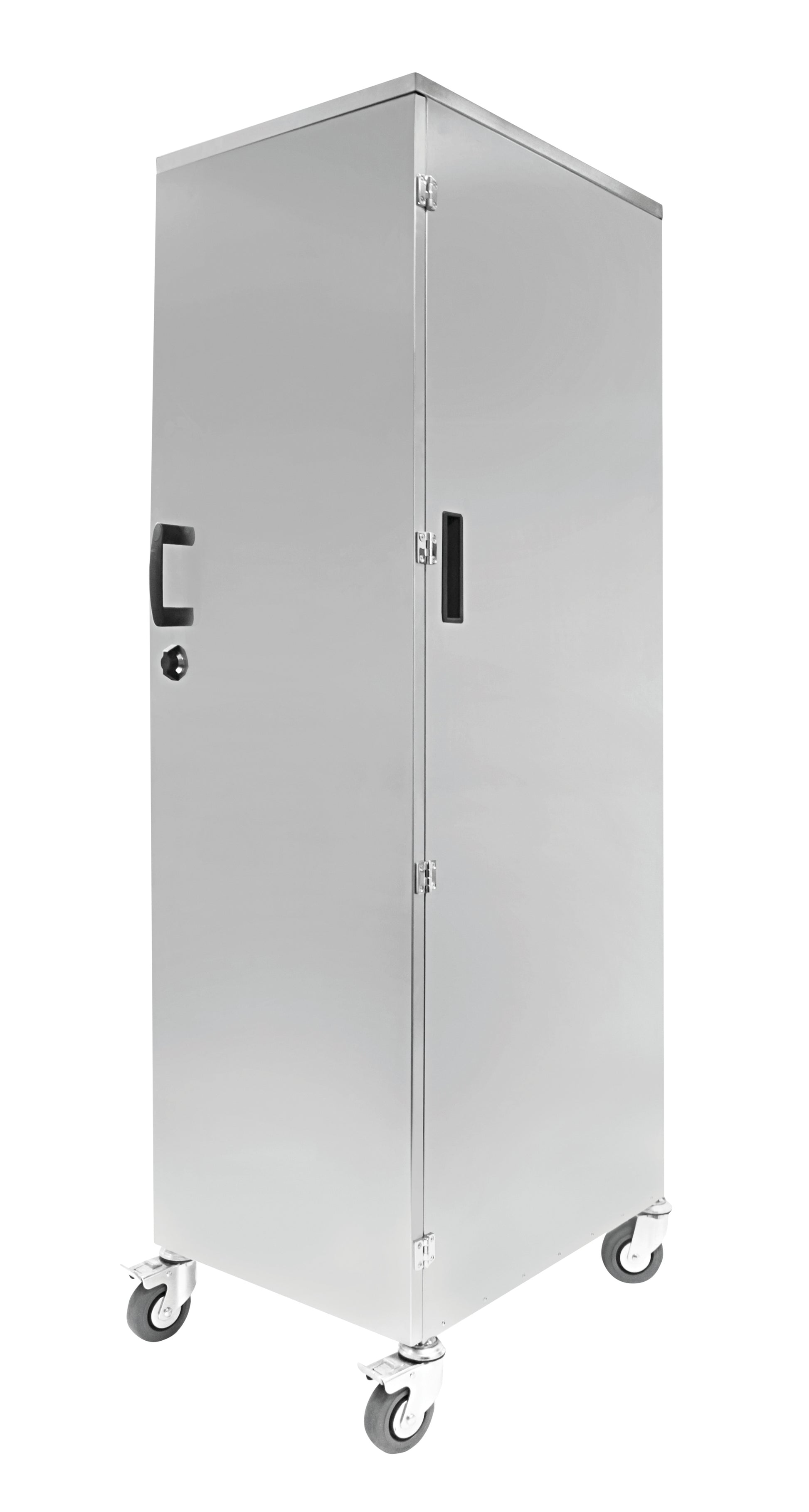 Gastronomie-Wagen aus Edelstahl.