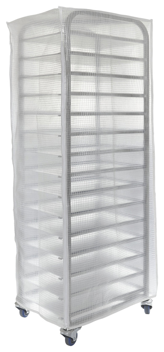 Gastronomiewagen mit Schutzabdeckung.