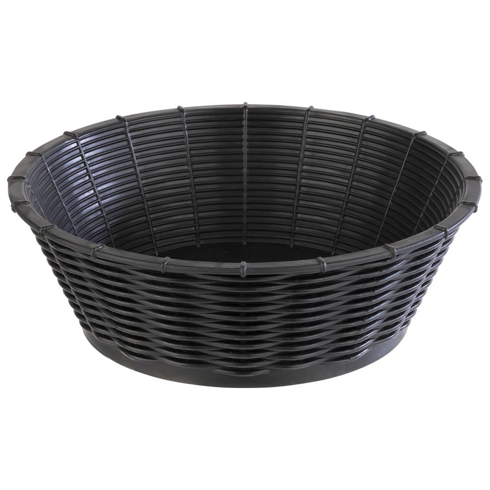 Korb -WICKER LOOK-, Ø 20 cm, H: 6,5 cm