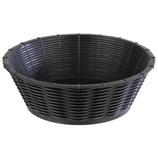 Korb -WICKER LOOK-, Ø 20 cm, H: 6,5 cm