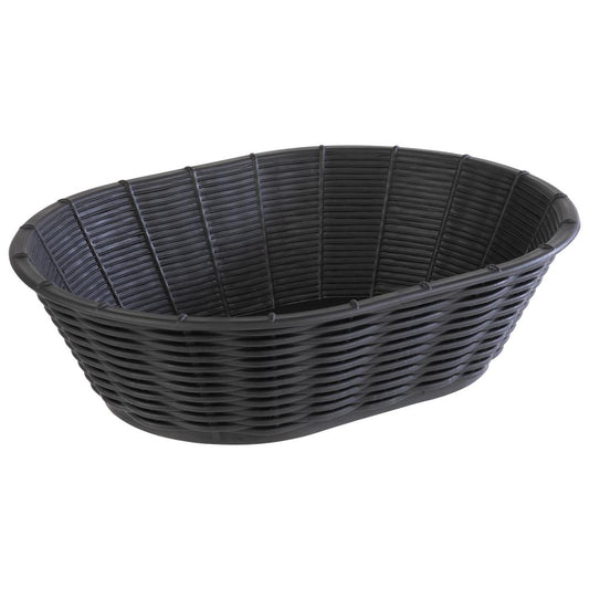 Korb -WICKER LOOK-, 23 x 17 cm, H: 6,5 cm, oval