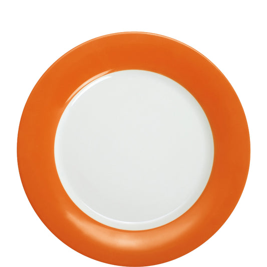 B2B Gastronomie, Teller, orange, weiß, Nahaufnahme