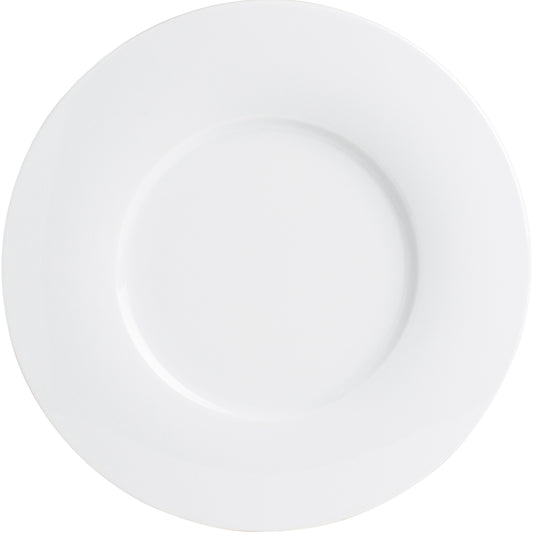 Leere weiße Teller für Gastronomie.