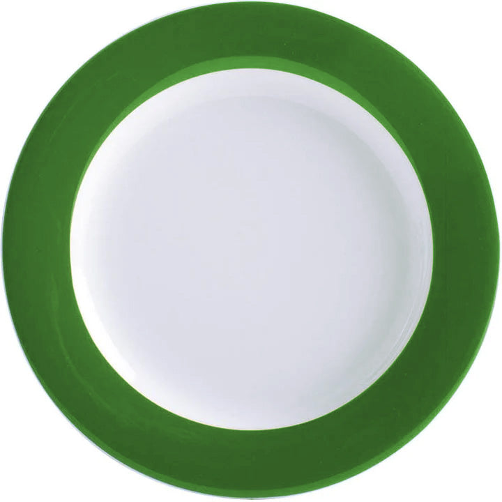 Leere grüne Servierplatte