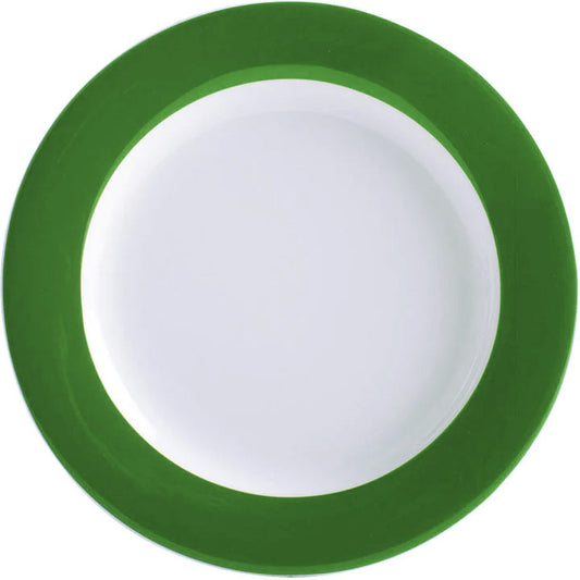 Leere grüne Servierplatte