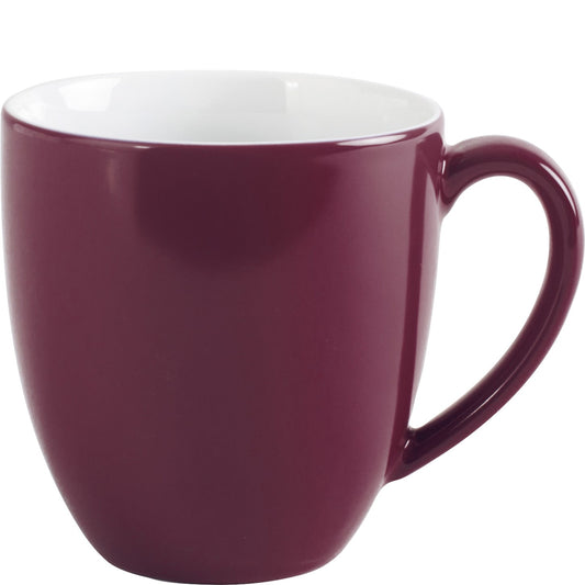Bordeauxfarbener Kaffeetasse, Nahaufnahme