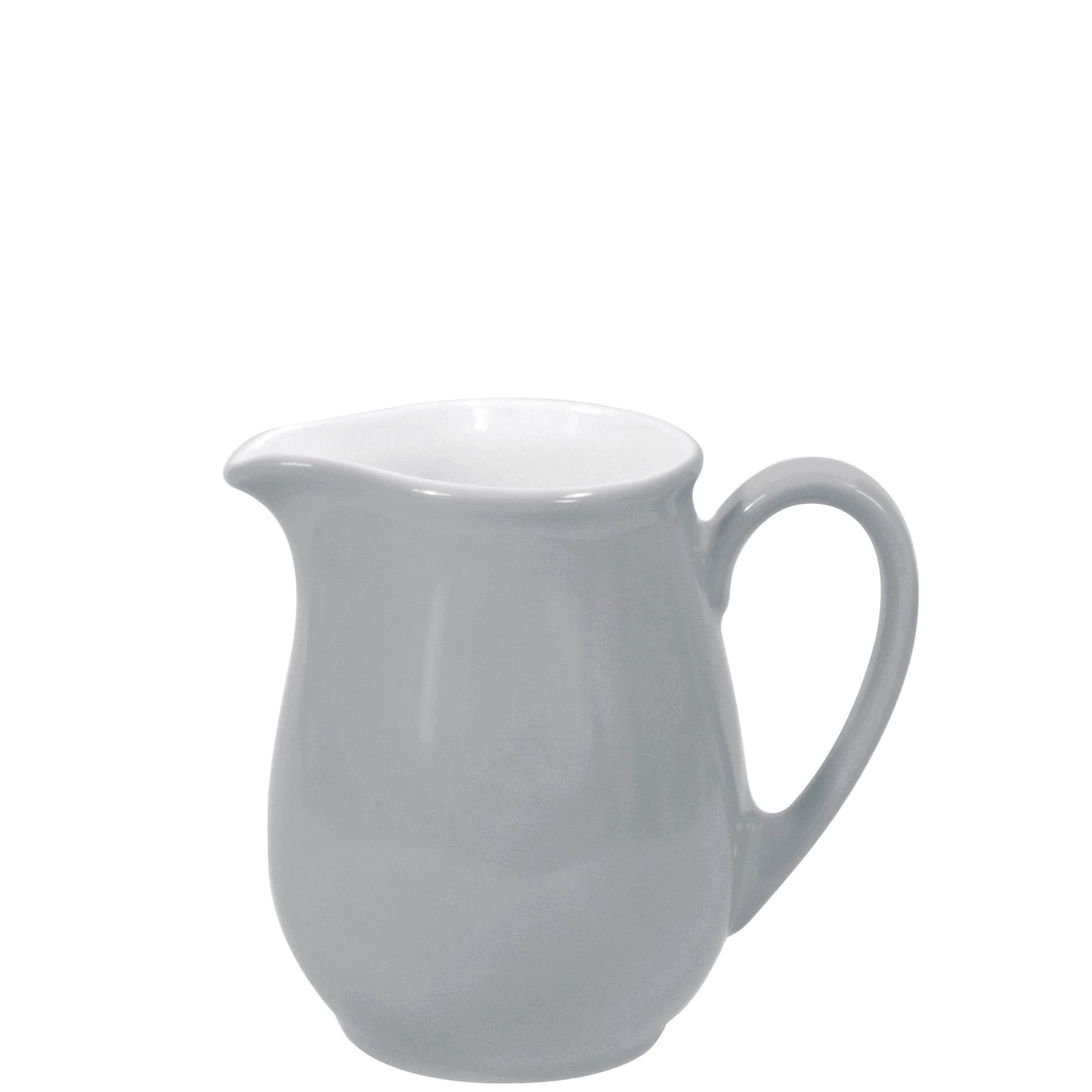 Weiße Kaffeekanne auf weißem Hintergrund