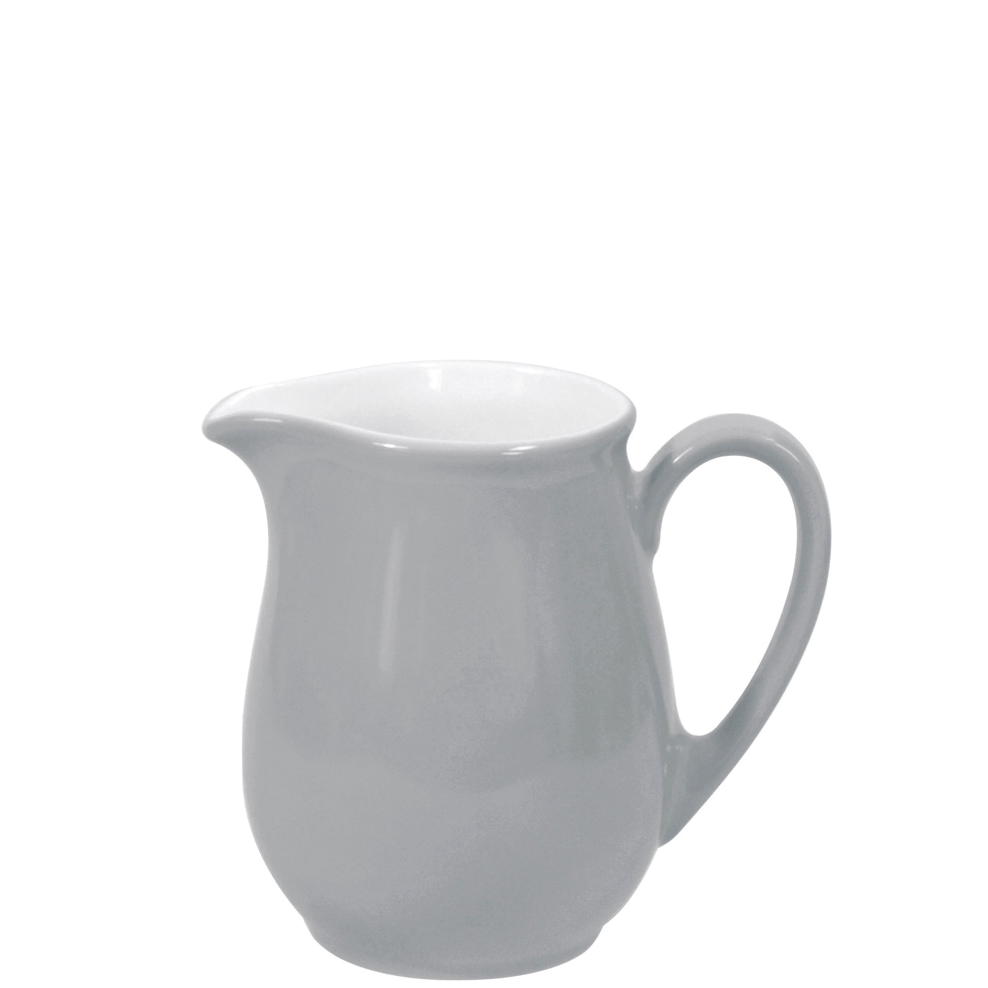 Weiße Kaffeekanne auf weißem Hintergrund