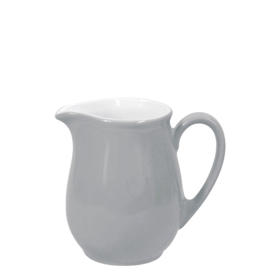 Weiße Kaffeekanne auf weißem Hintergrund