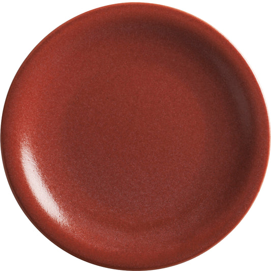 Roter Teller in Nahaufnahme