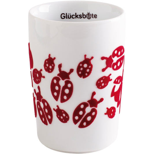 Kaffeetasse mit Glücksboten-Motiv
