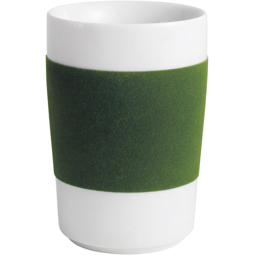 Kaffeetasse mit grünem Filzrand