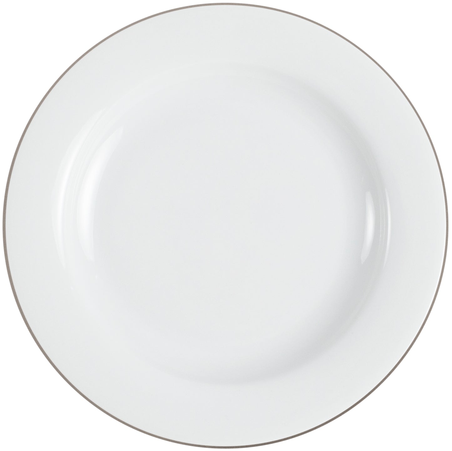 Leere weiße Essteller für Gastronomie