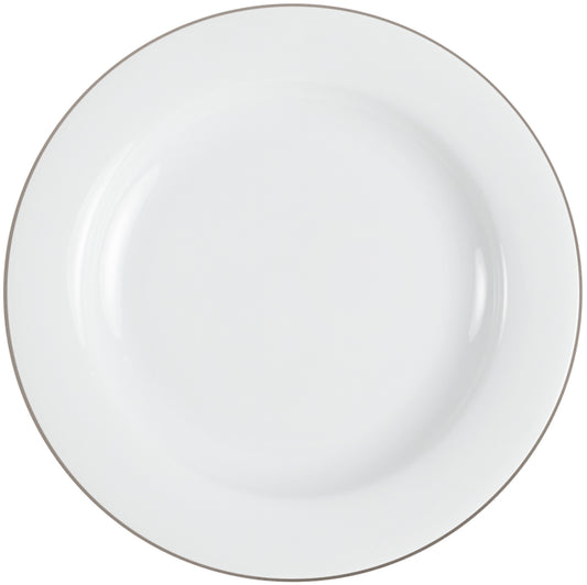 Leere weiße Essteller für Gastronomie