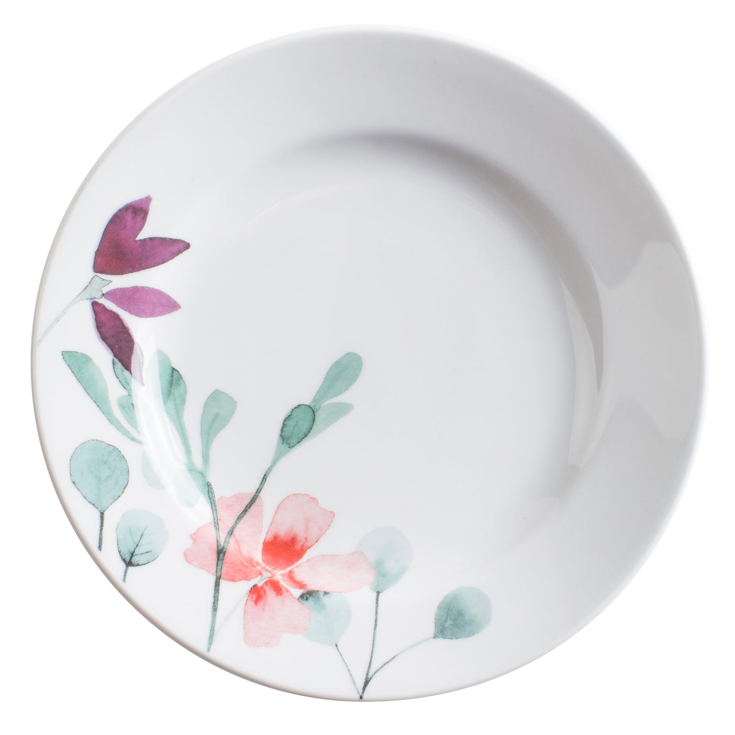 Teller mit floralem Design.