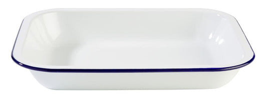 Schale -ENAMELWARE-, 28 x 23 cm, H: 4,5 cm