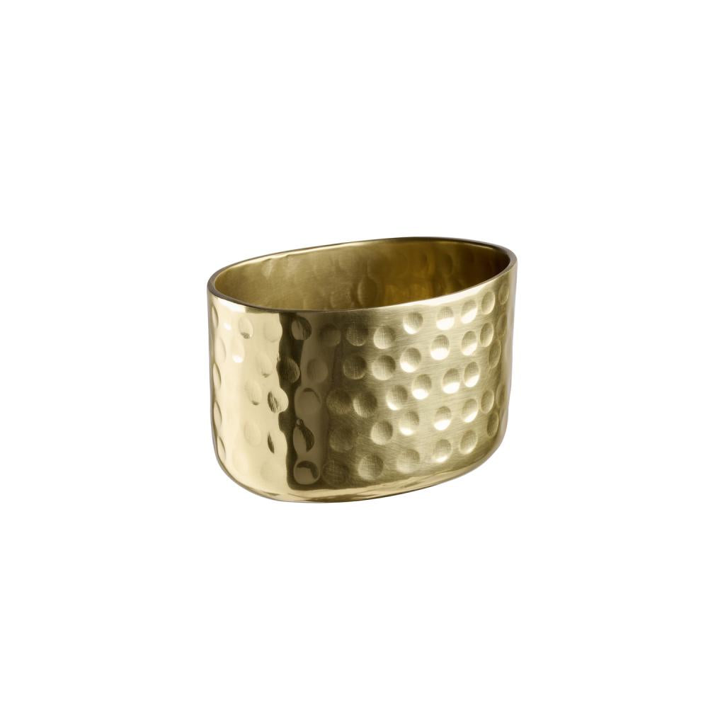 Goldene, strukturierte Schale