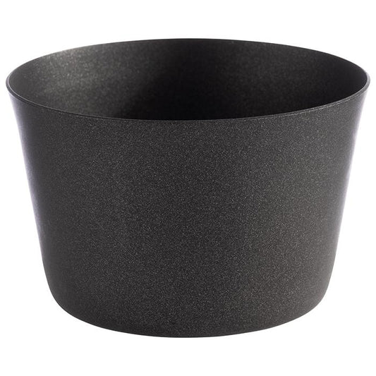 Schwarze Pflanzschale für Gastronomie