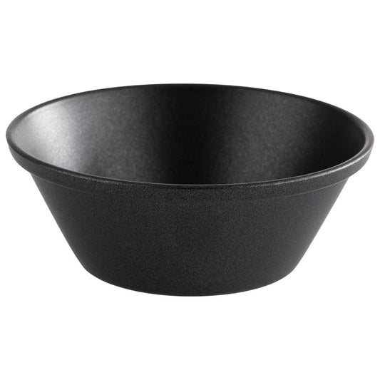 Schwarze Schüssel für Gastronomie