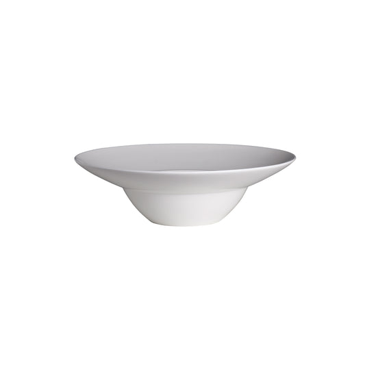 Weiße, moderne Schüssel, minimalistisch.