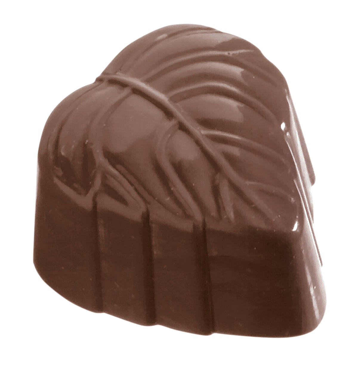 Herzförmige Schokoladenspezialität.