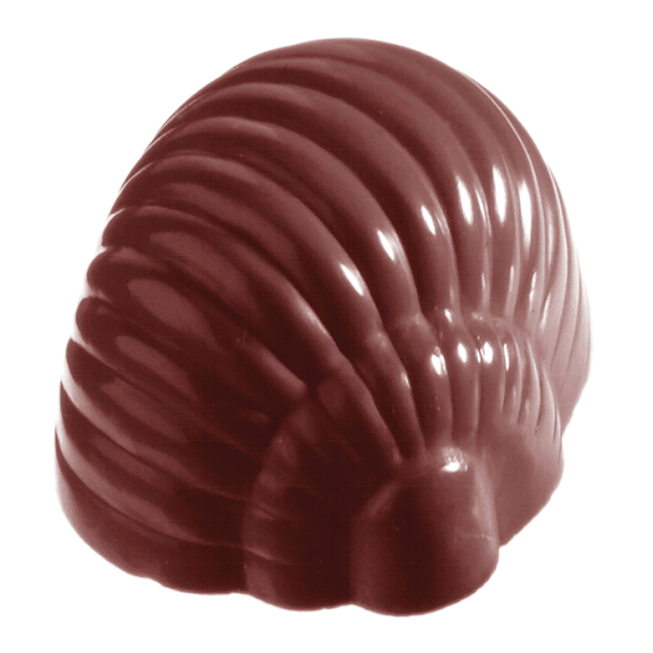 Schokoladenform in Muschel-Design.