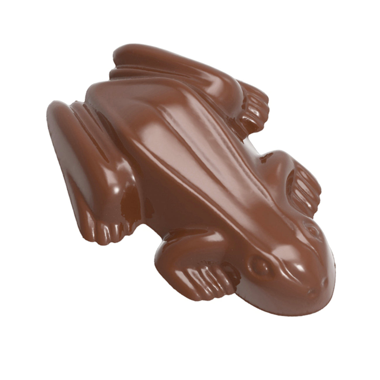 Schokoladenfigur in Froschform.
