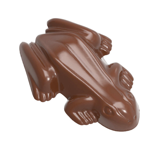 Schokoladenfigur in Froschform.