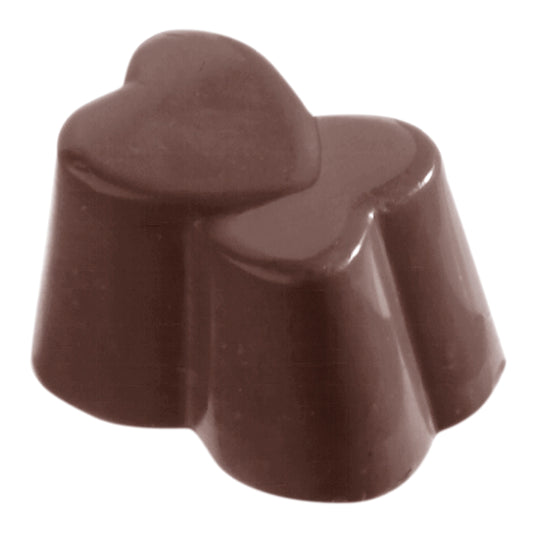 Herzförmige Schokoladenpraline.