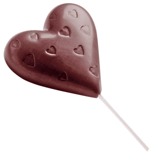 Herzförmiger Lollipop für Gastronomie.
