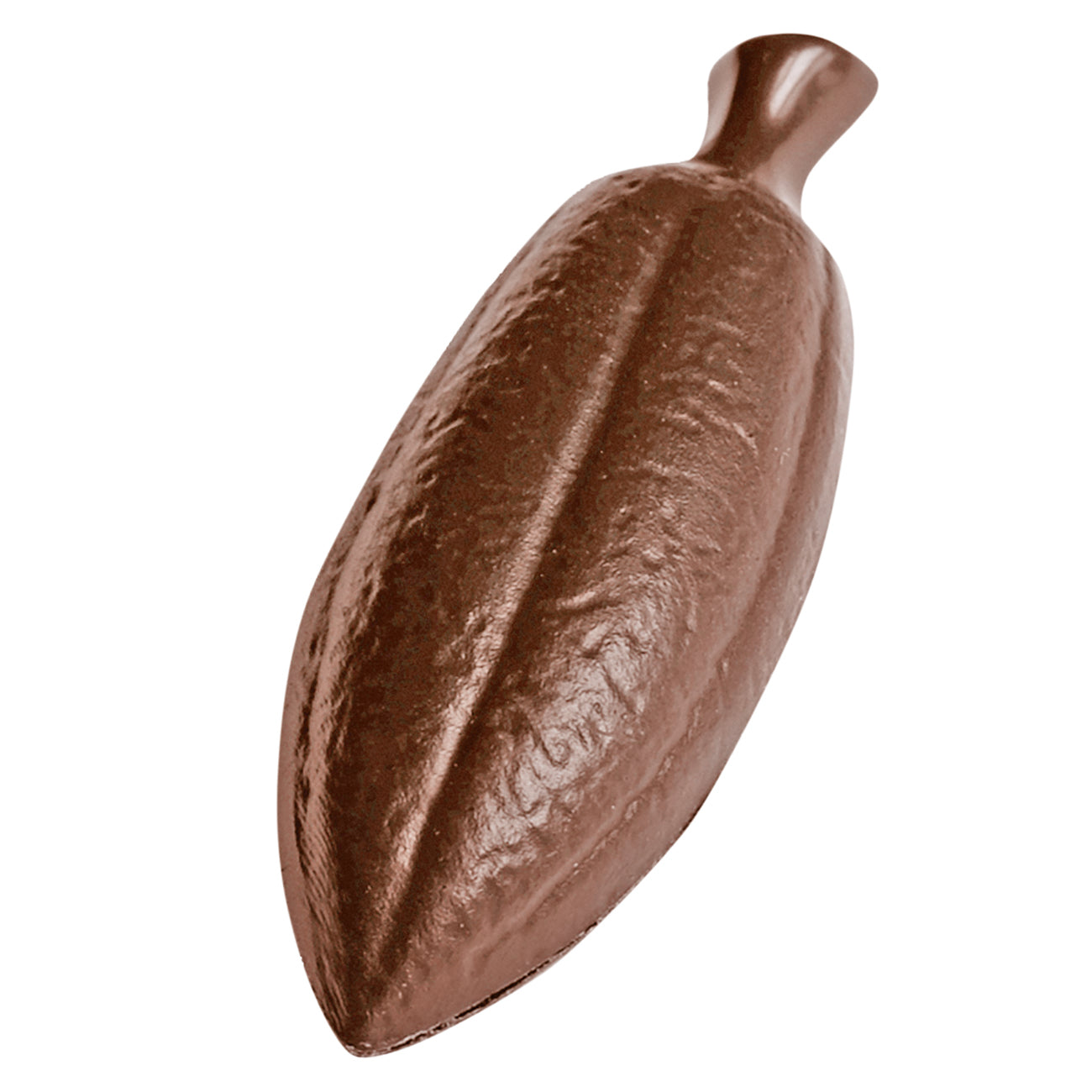 Kakaobohne aus Metall, dekorativ.