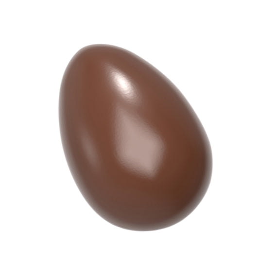 Braunes, glänzendes Ei.