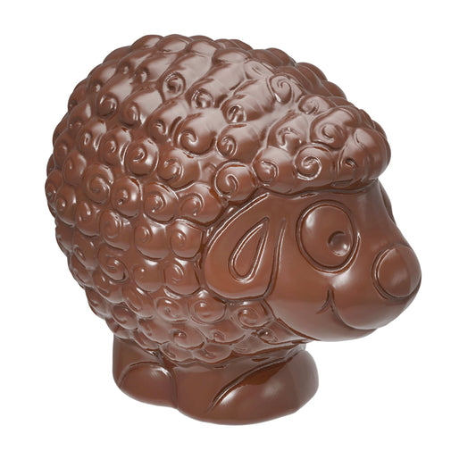 Schokoladenfigur eines Schafes.