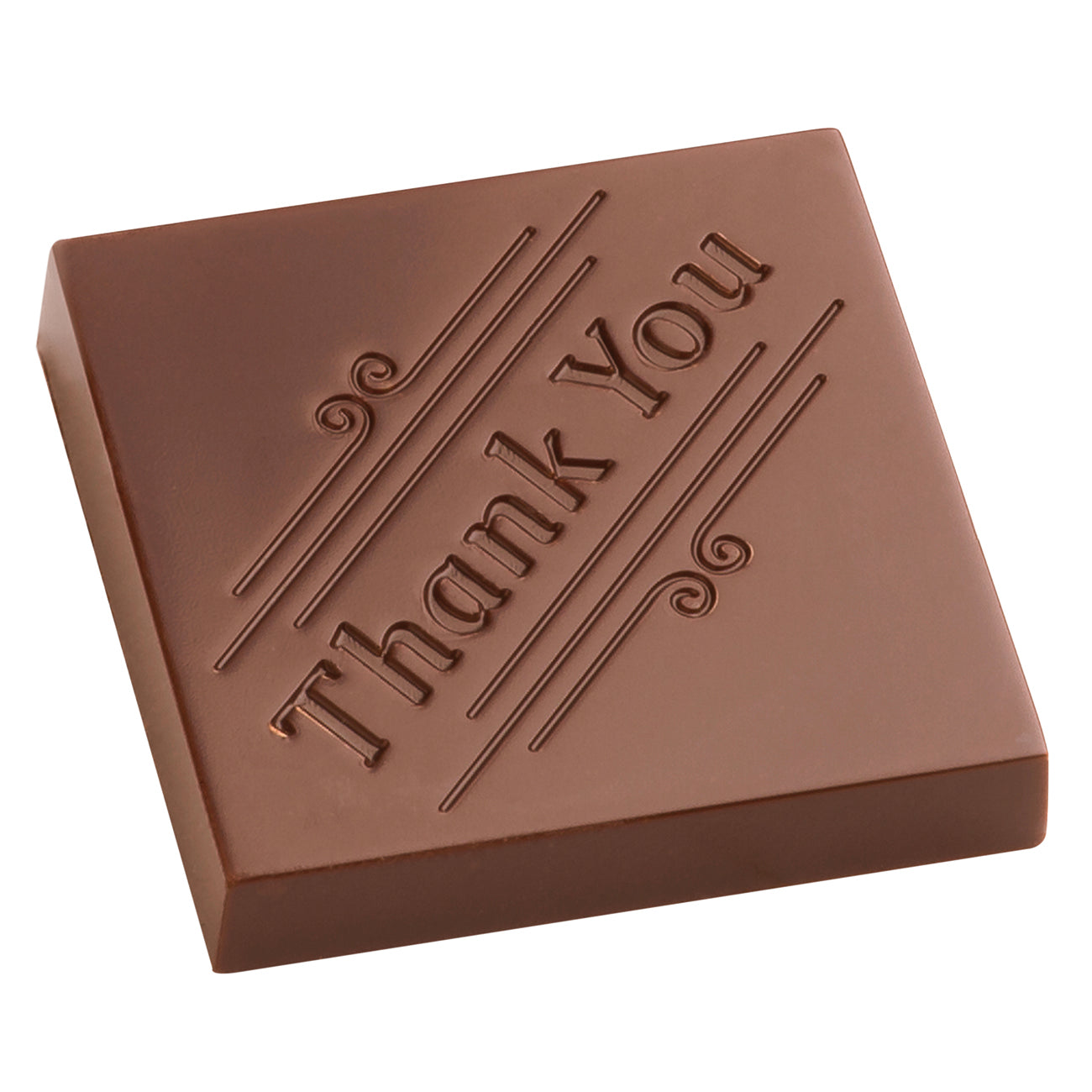Schokolade mit "Thank You"-Aufschrift.