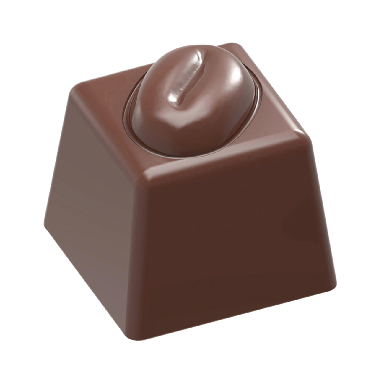 Schokoladenkaffee-Praline auf Tisch.