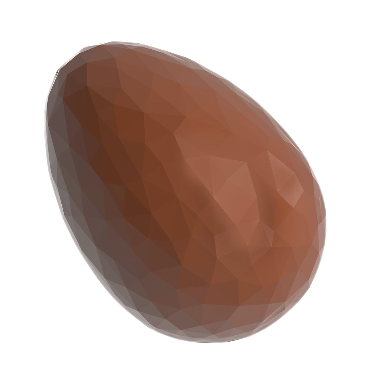 Polygonales braunes Ei.