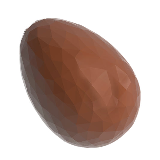 Polygonales braunes Ei.