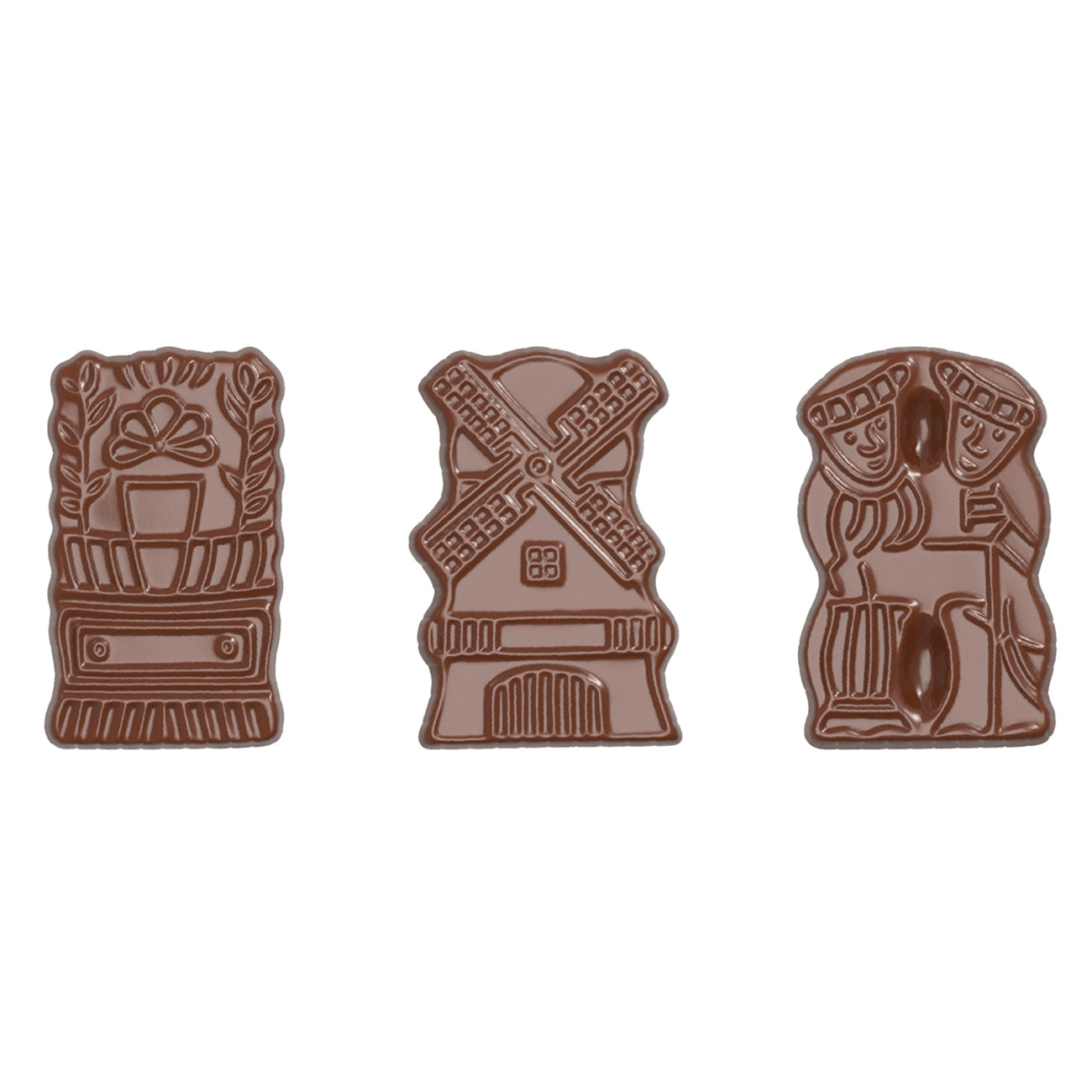 Schokoladenformen im Gastronomie-Kontext.