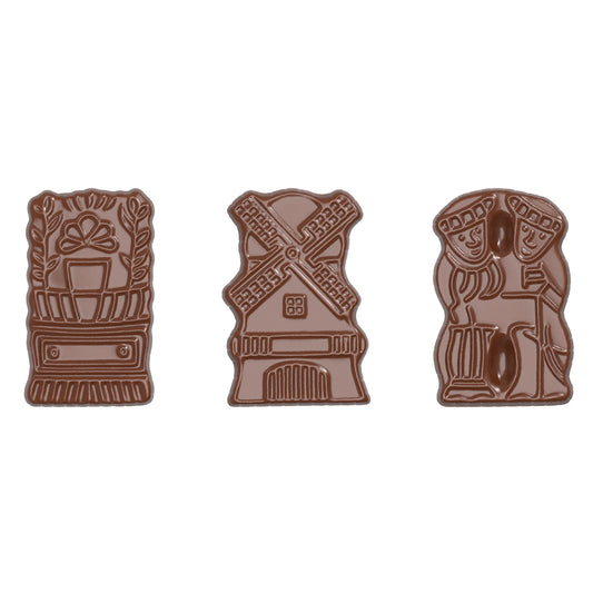 Schokoladenformen im Gastronomie-Kontext.
