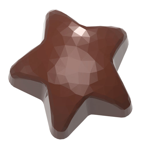 Sternförmige, rote Gelatineform.