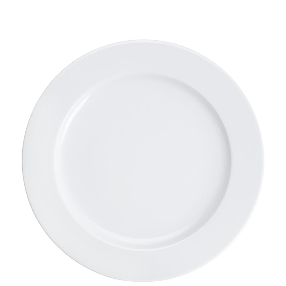 Leere weiße Essteller für Gastronomie