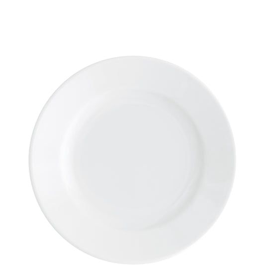 Weiße Teller in Gastronomie-Umgebung