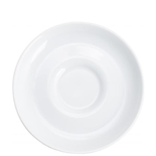 Leere weiße Essteller, B2B-Gastronomie